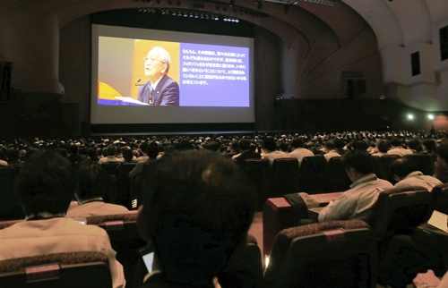 2019年に開催された盛和塾の最後の世界大会(写真:共同通信)