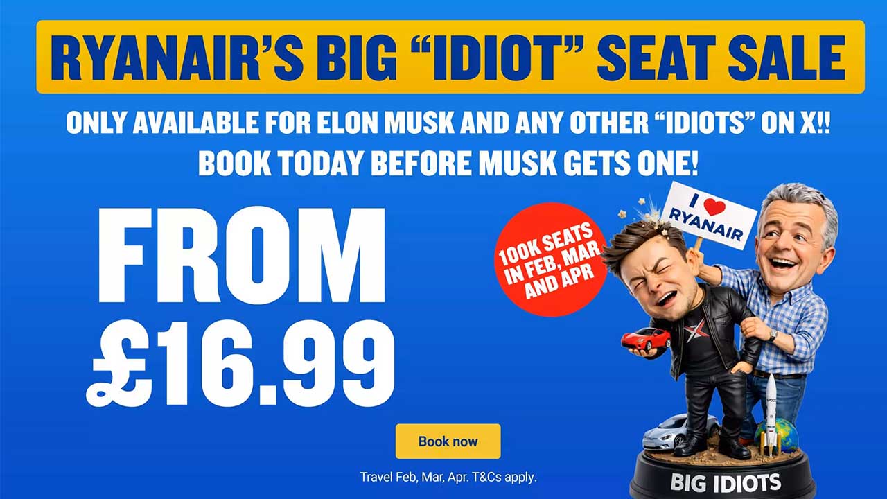 時価総額はANAの3倍超、ライアンエアー 買収提案のマスク氏をバカ者と一蹴：日経ビジネス電子版