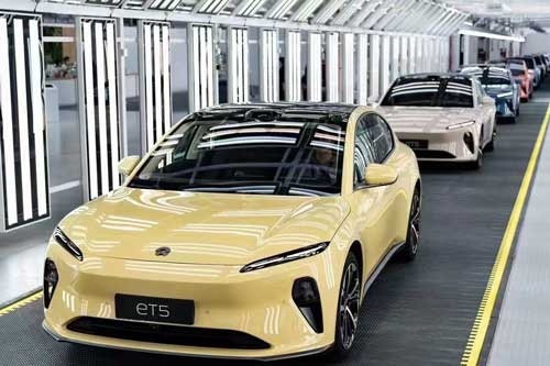 CATLの車載電池を採用している新興メーカー、上海蔚来汽車（NIO）のEV