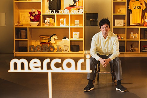 メルカリ代表取締役CEO(最高経営責任者)の山田進太郎氏(写真:的野弘路)