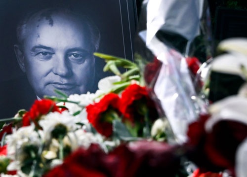 元ソビエト連邦大統領、ミハイル・ゴルバチョフ氏が眠る墓（写真=AFP／アフロ）