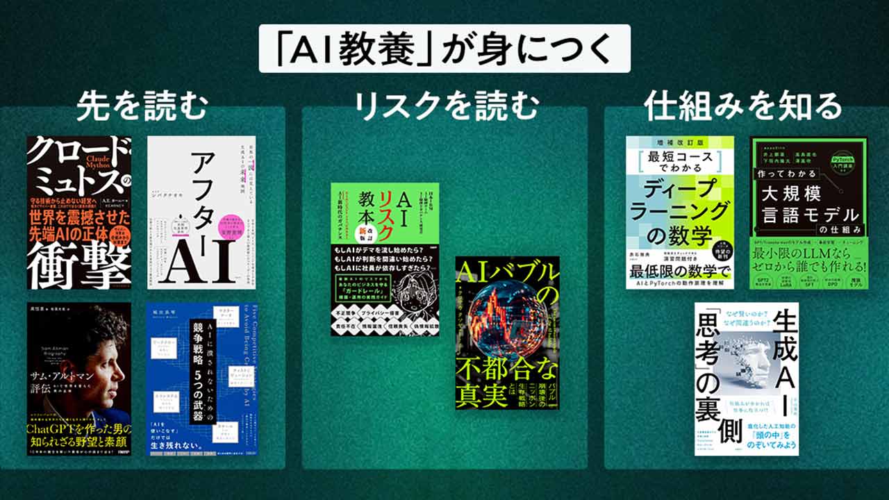 避けて通れない「AI教養」の本　未来とリスクが見える、部長お薦めの9冊