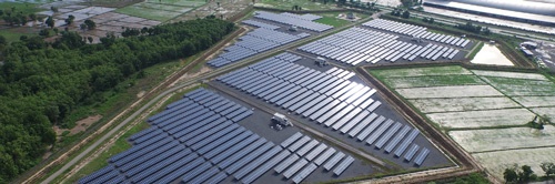 タイにあるJERAの太陽光発電所。このほど国内で稼働した太陽光発電所でデジタルオーナーを募る