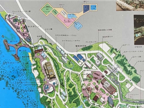 1975年の沖縄海洋博公式ガイドブックにも描かれているロイヤルビューホテル