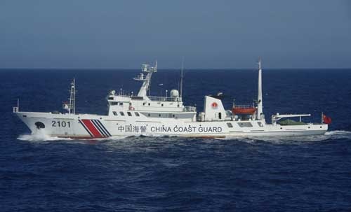 中国海警局の巡視船が台湾兵糧攻めの実働部隊となるかもしれない（第11管区海上保安本部/AP/アフロ）