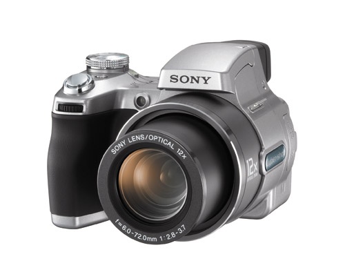 DSC-H1(2005年6月)光学12倍ズームレンズと手ぶれ補正機能を搭載
