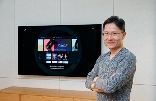 音楽生成AIのスタートアップ、Amadeus Code(アマデウスコード、東京・港)の井上純CEO(写真=古立康三)