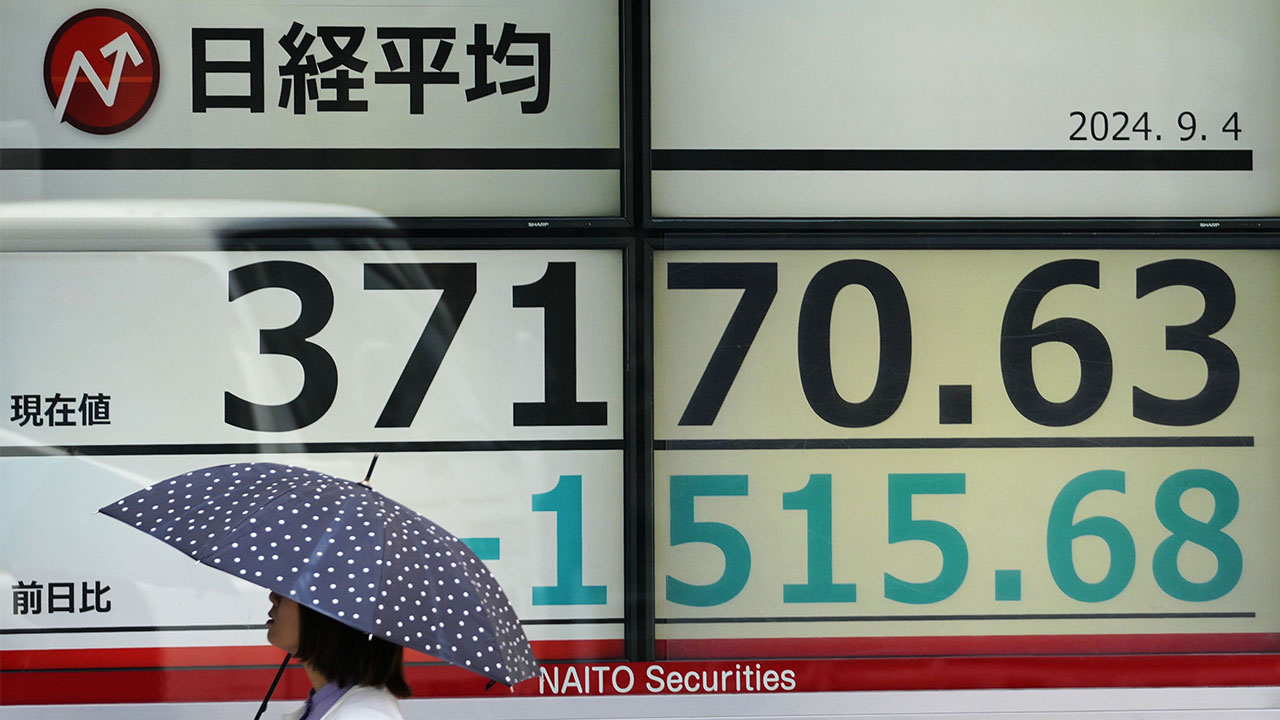 日経平均1600円超下落 米景気懸念再燃、6日発表の雇用統計焦点に：日経ビジネス電子版