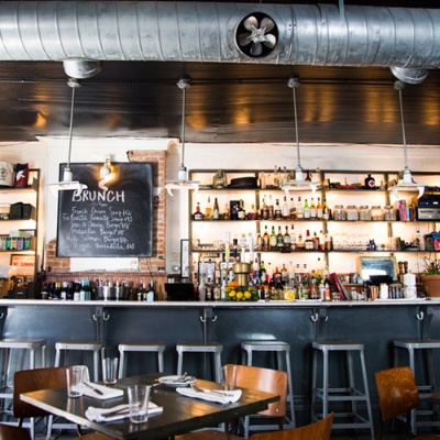 ブルックリンの人気カフェ、The Bedford(写真:Chiaki Kato)