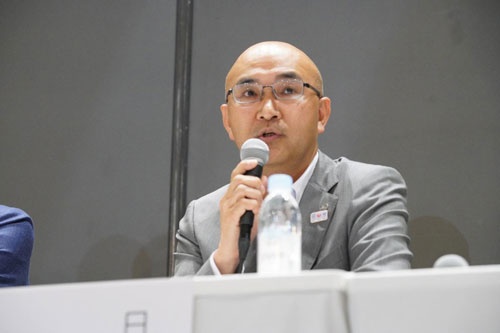 日本航空執行役員人財本部長 小田卓也氏(写真/稲垣純也、以下同)