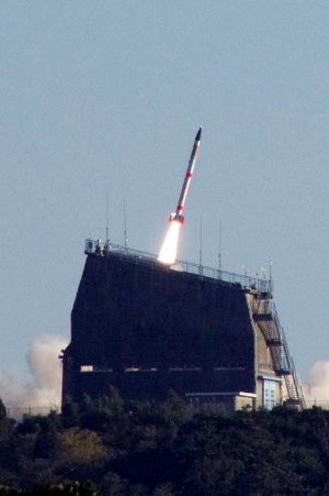 SS-520ロケット4号機の打ち上げ（1月15日、内之浦宇宙空間観測所にて。撮影：柴田孔明）