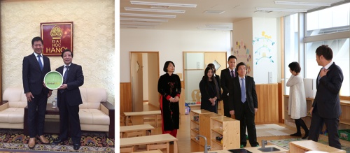 グローバルグループはベトナム・ハノイ大学と提携。まず日本式の保育園を開設。保育士不足の解消を目指す。