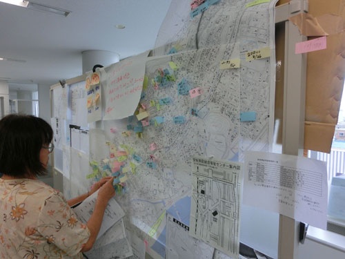 広島市の土砂災害時、実際に使われた地図（ゼンリン提供）