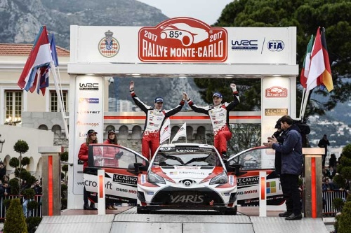 2017年WRC開幕戦、モンテカルロラリーでトヨタは2位入賞を果たしました（※ヤリスと開幕戦の写真はすべてTOYOTA GAZOO Racing提供）
