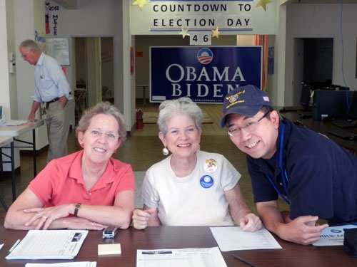 オバマ候補の選挙事務所の様子（2012年）