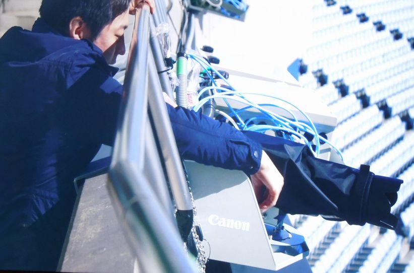 スタジアムに30台もしくは60台の4Kビデオカメラを設置（写真：キヤノン）