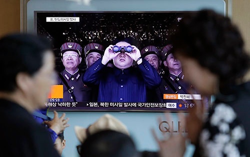 北朝鮮の意図はどこにあるのか…(写真=AP/アフロ)