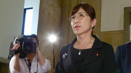 辞任の意向を固めた稲田防衛相(写真:日刊現代/アフロ )