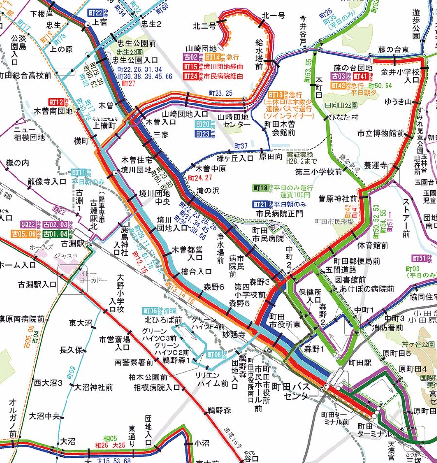 Bus Service Map （愉会三丁目氏による個人サイト）