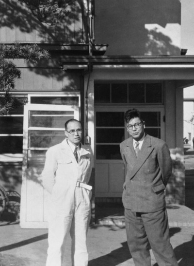 本田宗一郎（左）と藤澤武夫（右）（写真：Honda）