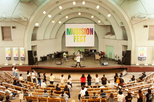 東京都台東区の上野恩賜公園野外水上音楽堂で開催した「MUSISION FEST 2019」。音楽を楽しむイベントを数多く開催してきた（写真提供／リブラン）