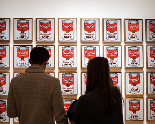 『キャンベルスープの缶』ニューヨーク近代美術館(MoMA)蔵(写真:Shutterstock)