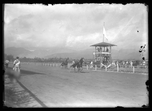 富裕層がカピオラニ公園で楽しんでいた娯楽（写真：Hawaii State Archives GPNHIL-11-392）