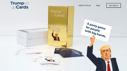 図●「Trumped Up Cards」のWebサイト
