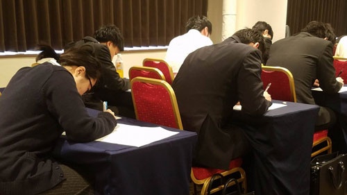 参加者全員が筆記試験に進んだ