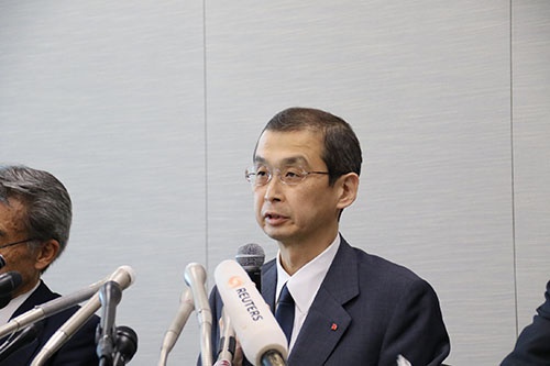 民事再生法の申請を発表したタカタの高田重久会長兼社長