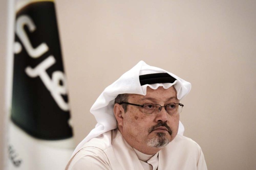 トルコ・イスタンブールにあるサウジアラビア総領事館で殺害されたジャマル・カショギ氏。欧米メディアでの露出が多かった(写真:AFP/アフロ)