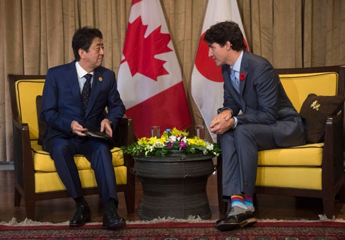 <span>カナダのトルドー首相の予定外の異議にあったが、TPP11は大筋合意に達した</span>(写真:Press Association/アフロ)