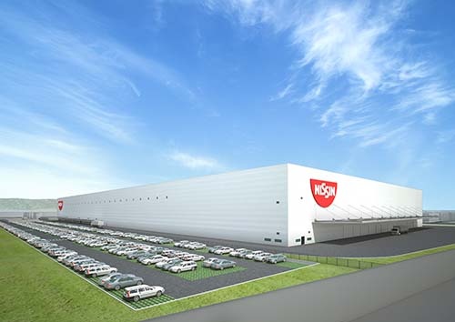 日清食品は2018年8月に関西工場(仮称)を稼働させる。現在の滋賀工場から北に約350メートル離れた場所に位置する。