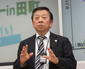 山口大知的財産センター長の佐田洋一郎教授