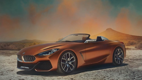 BMWのほうではオープンモデルになる予定。これがデザイン試作車の「BMWコンセプトZ4」