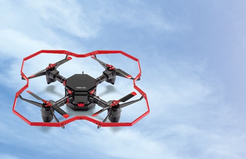 デンソーがヒロボーと共同開発しているドローン「UAV HDC01」