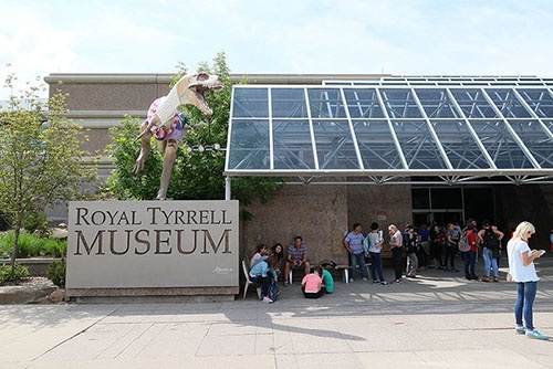 カナダ、ロイヤル・ティレル古生物学博物館。（写真提供：川端裕人）