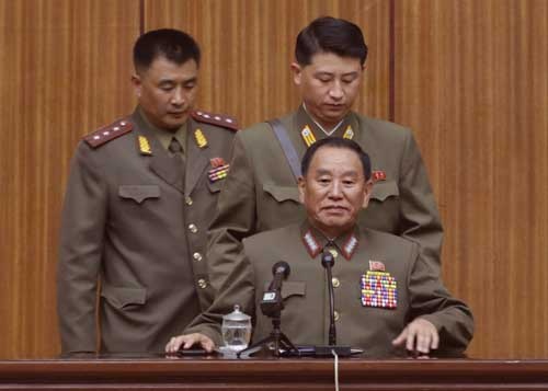 北朝鮮の統一戦線部長に新たに就任したで金英哲氏(写真:AP/アフロ)