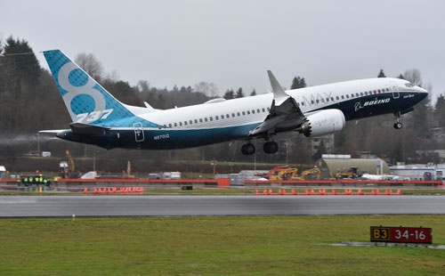 ボーイングの737 MAXも初飛行に成功した(写真:吉川 忠行)