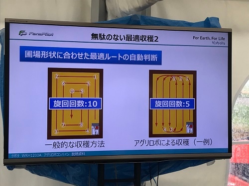 人が運転するのと比べ、旋回の回数を減らすことができる(千葉県柏市)