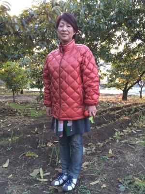 この畑の栗拾いから青木幸子さんの農業は始まった(東京都多摩市)