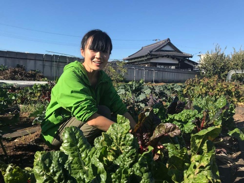 自分がいま畑にいる喜びを語る田口明香さん(東京都瑞穂町)