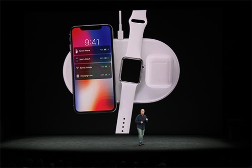 2017年9月に開催されたアップルの新製品発表会。近年、事前に情報がリークされるせいか、発表当日の驚きが少なくなっている(写真:The New York Times/アフロ)