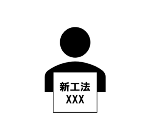<span class="fontBold"><span class="bgColBlack textColWhite">チラシを水平方向に持てば内容がわかってもらえる</span></span>