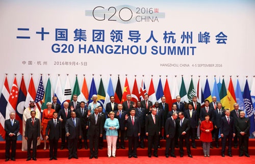 中国・杭州で開催されたG20首脳会議（写真：ロイター/アフロ）
