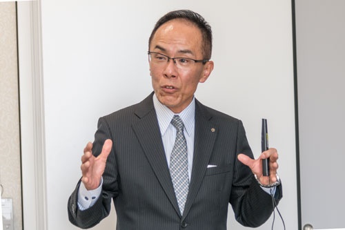 JR大分シティの関信介社長は、駅周辺の開発事業による手ごたえを感じているという(写真:山本巌)
