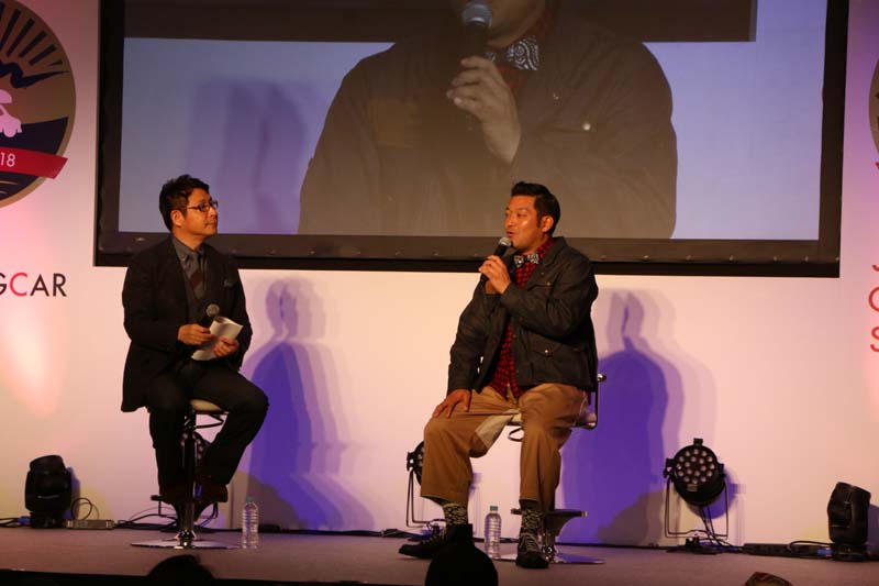 「CampingCar the Award」に選ばれた山口智充氏は トークショーに登場