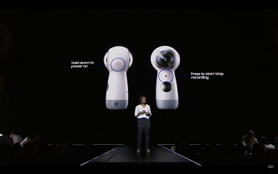 今回のプレゼンテーションでは新型Gear 360による360度ライブストリーミングの模様が披露された。またSamsung Galaxy Unpacked 2017では新型Gear 360が配布されており、Twitterなどで「Gear 360」で検索すると、実際に撮影した動画をチェックできる