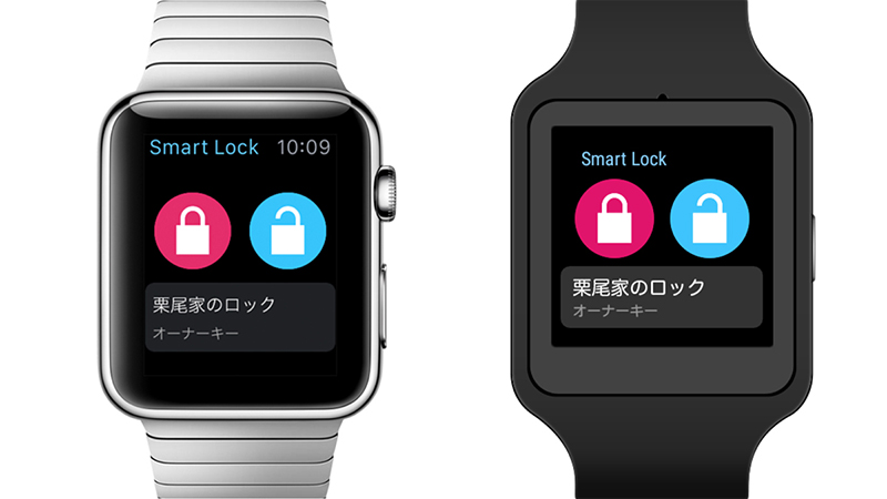 スマートウォッチでの操作は、watchOS 2.1以降とAndroid Wear 1.0に対応。現時点でアップルウォッチとソニーのSmartWatch 3のみの対応を発表しているが、対応機種は随時追加されるとのこと