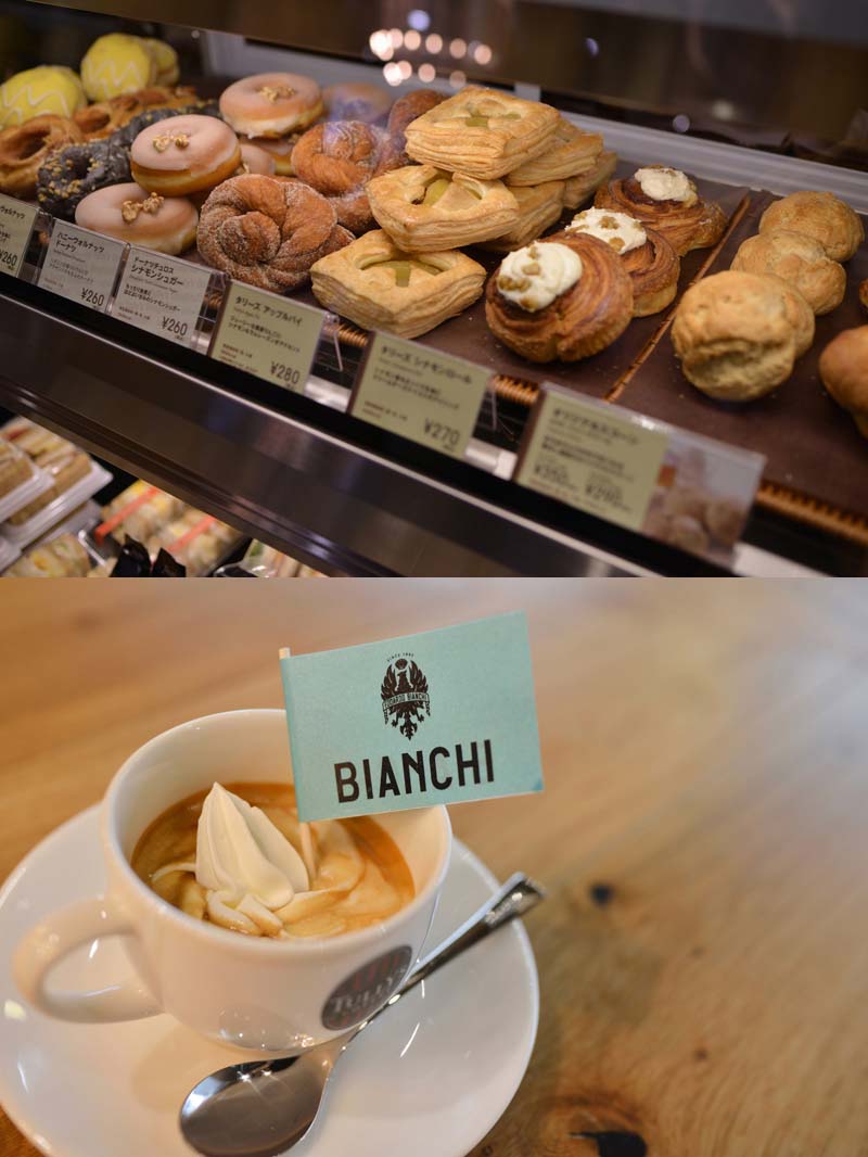 通常のタリーズコーヒーでは味わえない、サイクリスト向けの限定メニューも販売される